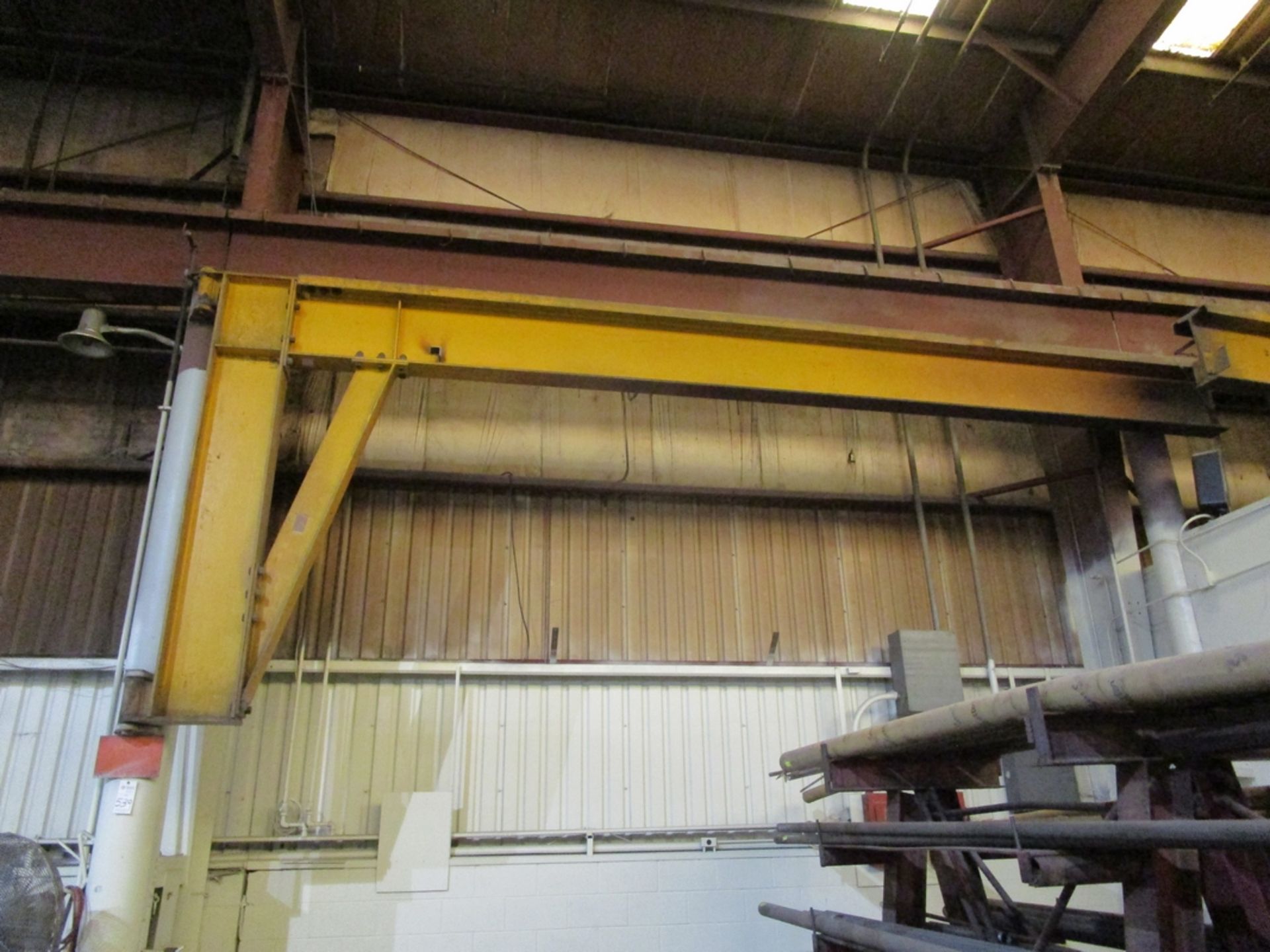 David Round & Son 2-Ton Beam Mounted Jib Crane