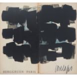 Pierre SOULAGES (1919) Berggruen 1957 Lithograph Signed in the plate