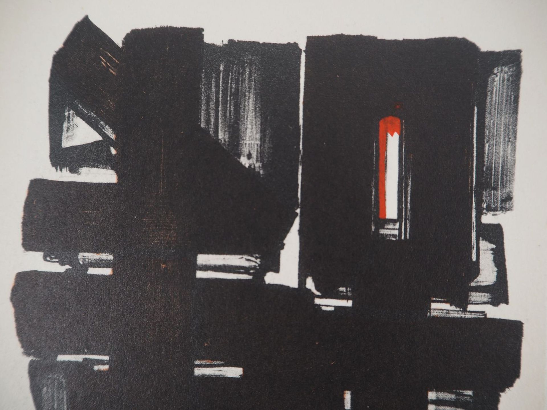 Pierre Soulages (1919) Lithographie 2, 1957 Lithographie und Schablone - Bild 5 aus 6