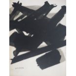 Pierre SOULAGES Lithograph 1959 Siged Lithography by Mourlot