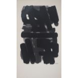 Pierre SOULAGES (1919) Gouache 6, 1957 Signed Lithograph and stencil