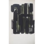 Pierre SOULAGES (1919) Gouache 8, 1957 Signed lithograph and stencil