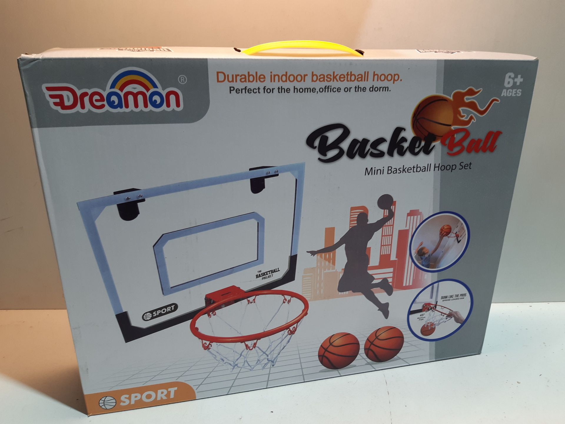 RRP £31.16 Dreamon Mini Basketball Hoop for Kids - Image 2 of 2