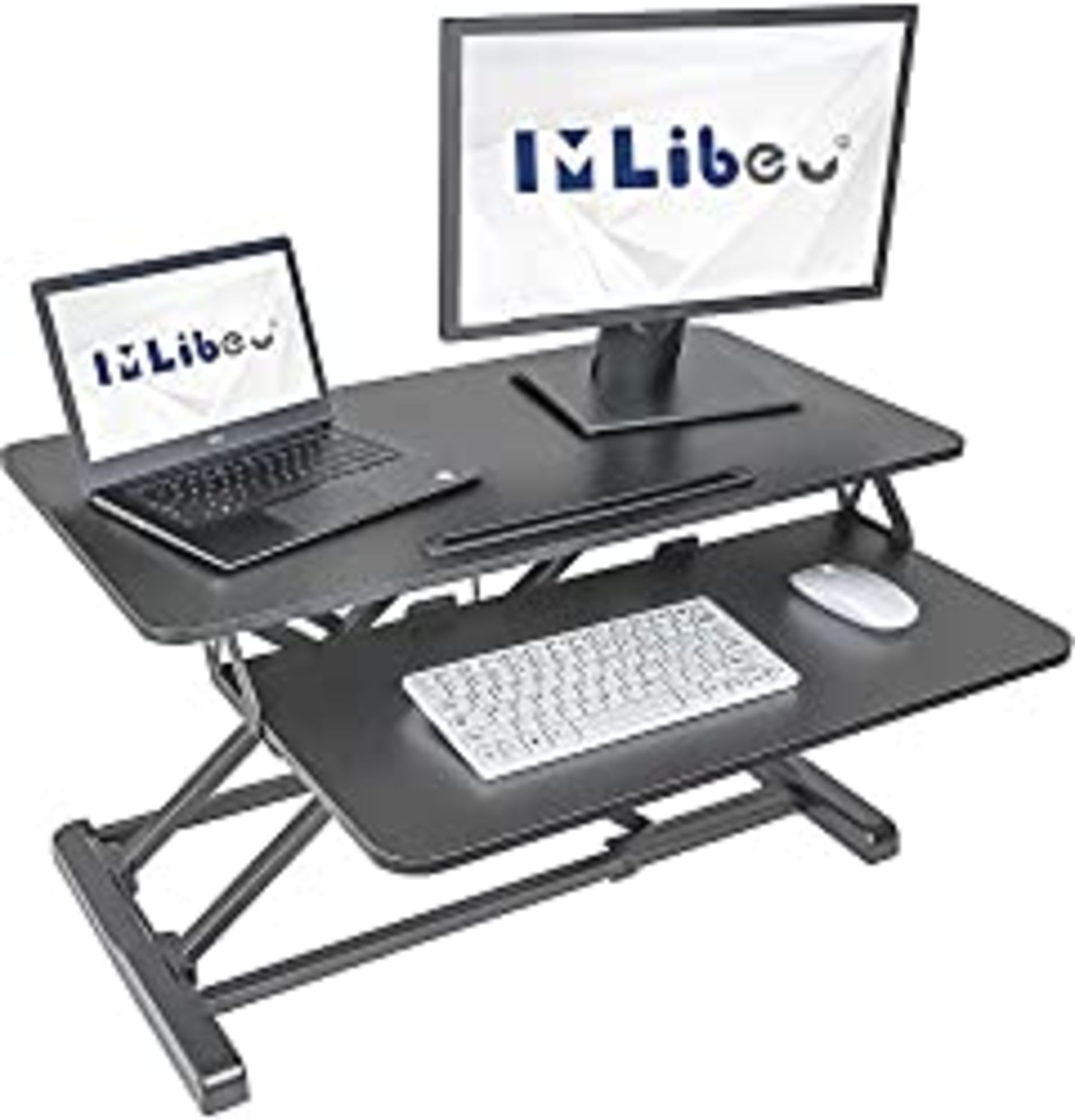 RRP £99.98 IMLIB Standing Desk Converter 32"/80cm Sit Stand Desk