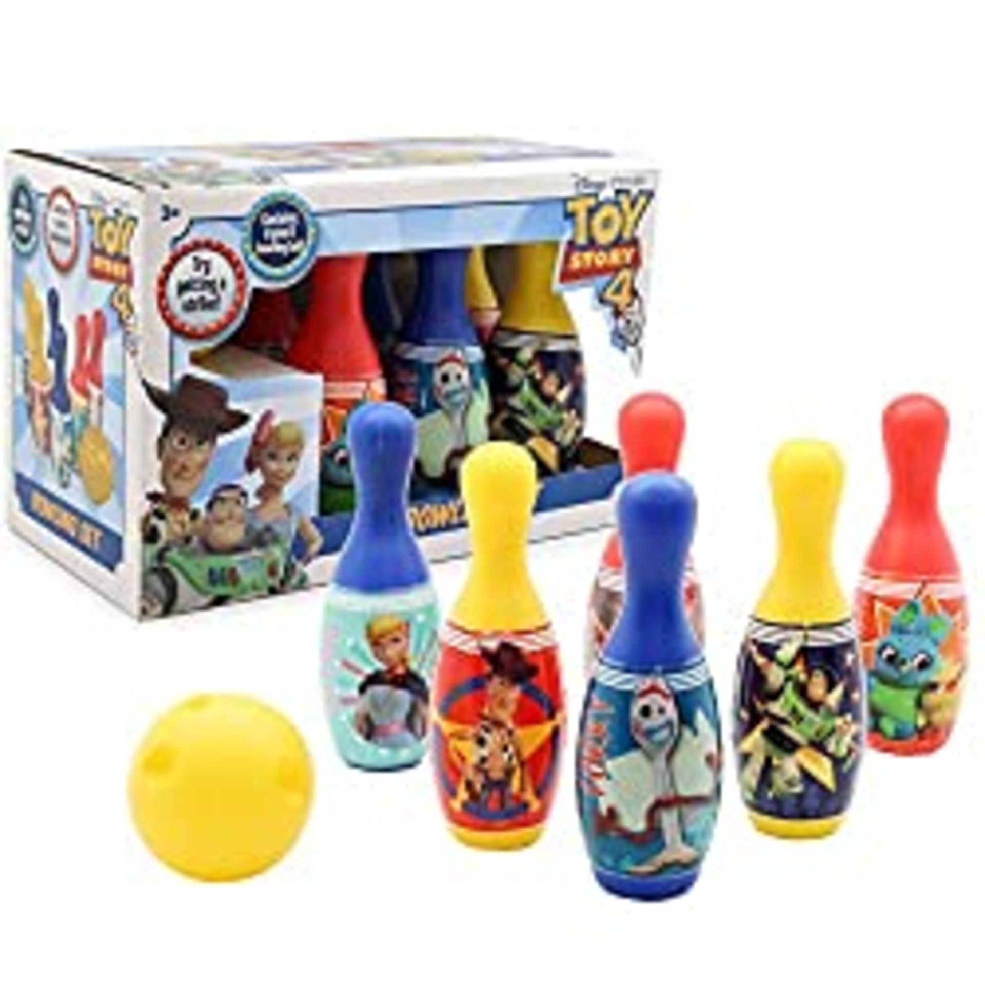RRP £9.98 Toy Story 4 Forky Bowling Set Toys For Kids | Includes