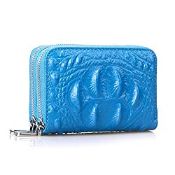 RRP £11.99 RFID Credit Holder Wallet for Women Leather Zipper Card Case for Ladies