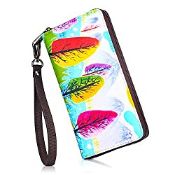 RRP £9.98 Designer Long Purses for Ladies Card Case for Womens