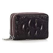 RRP £8.99 RFID Credit Holder Wallet for Women Leather Zipper Card Case for Ladies