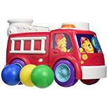 RRP £17.99 Bright Starts, Roll & Pop Fire Truck Toy, Includes Alphabet Song