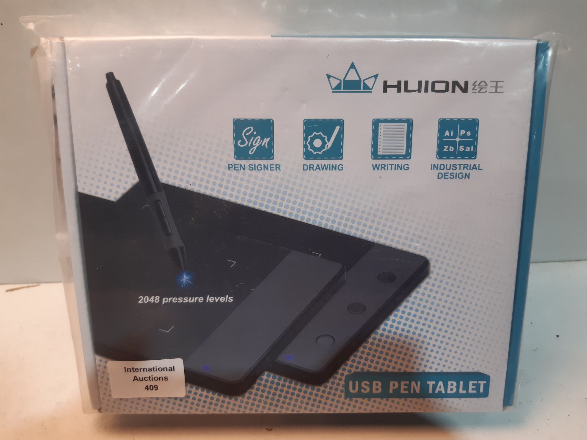RRP £24.29 HUION H420 USB Graphics Drawing Tablet Board Kit - Image 2 of 2