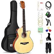 RRP £119.89 Vangoa 36 Inches Electro Acoustic Guitar 3/4 Folk Guitar