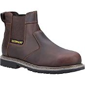 RRP £63.49 Caterpillar CAT Safety Footwear Dealer Mens Boot in Brown - Size 12 UK - Brown