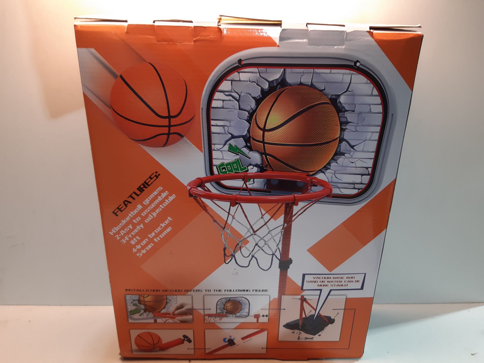 RRP £32.99 EARSOON Kids Basketball Hoop Stand Set - Image 2 of 2