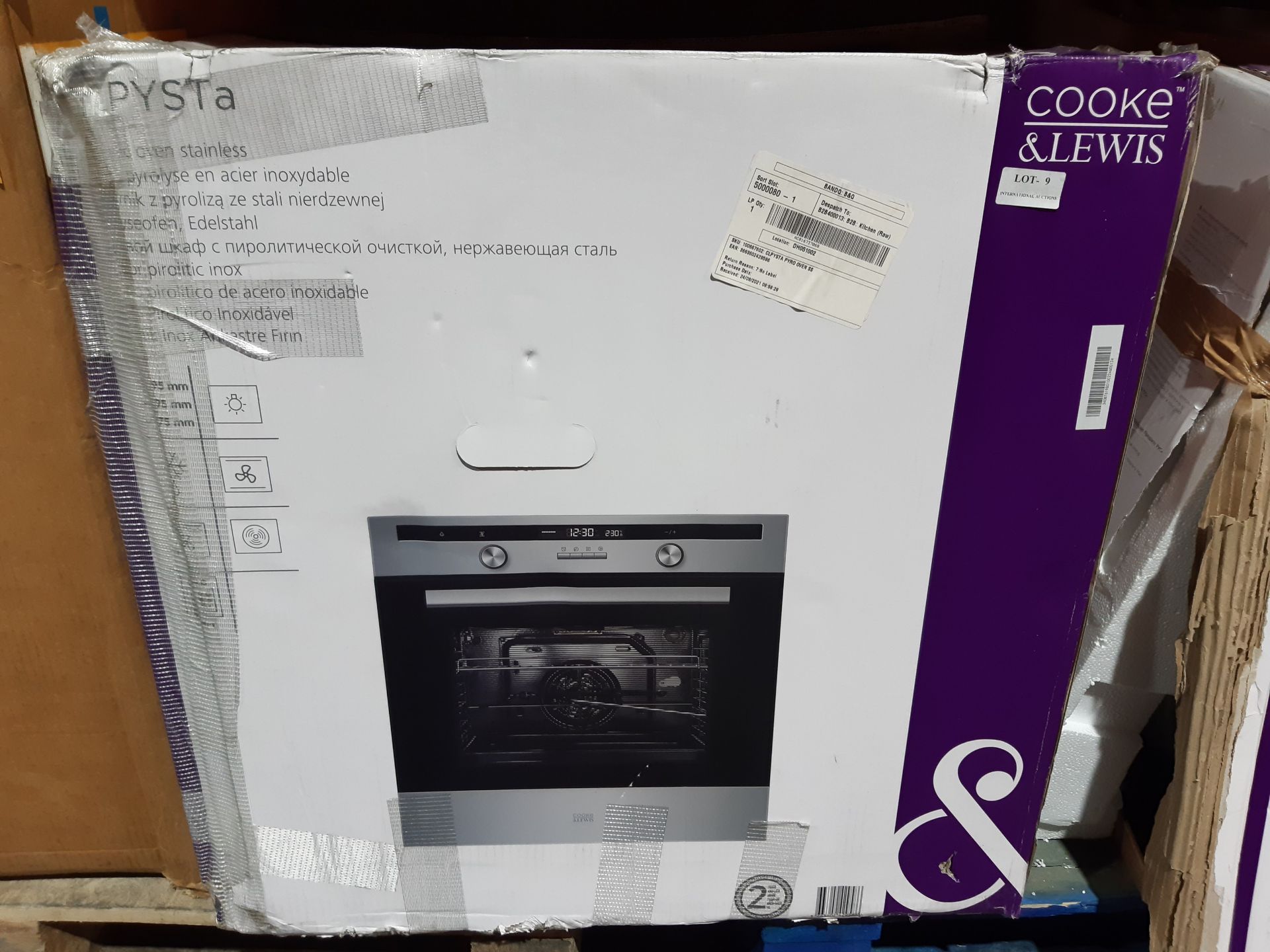 RRP £479.00 Cooke & Lewis CLYPYSTa Electric Oven Stainless - Image 2 of 2