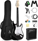 RRP £159.95 Vangoa 39 Inch Full Size Electric Guitar Beginner Starter