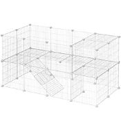 RRP £45.60 SONGMICS 2-Floor Metal Pet Playpen