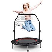 RRP £72.95 CDCASA 40 inch Fitness Trampoline for Adults Foldable