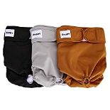 RRP £14.40 Avont _3 Pack_ Reusable Dog Diapers_Highly Absorbent