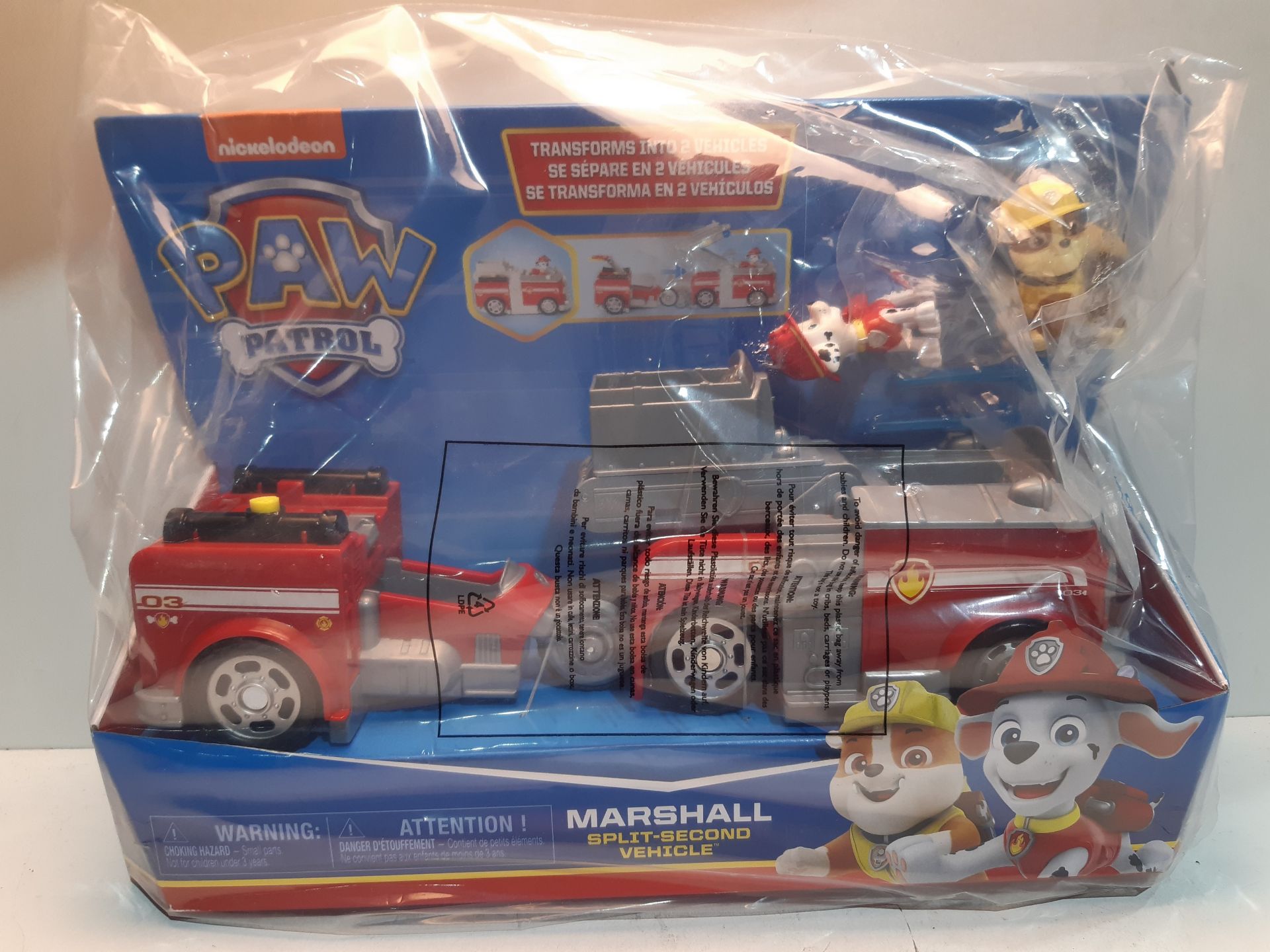 RRP £31.85 PAW Patrol Marshall Split-Second 2-in-1 Transforming - Image 2 of 2