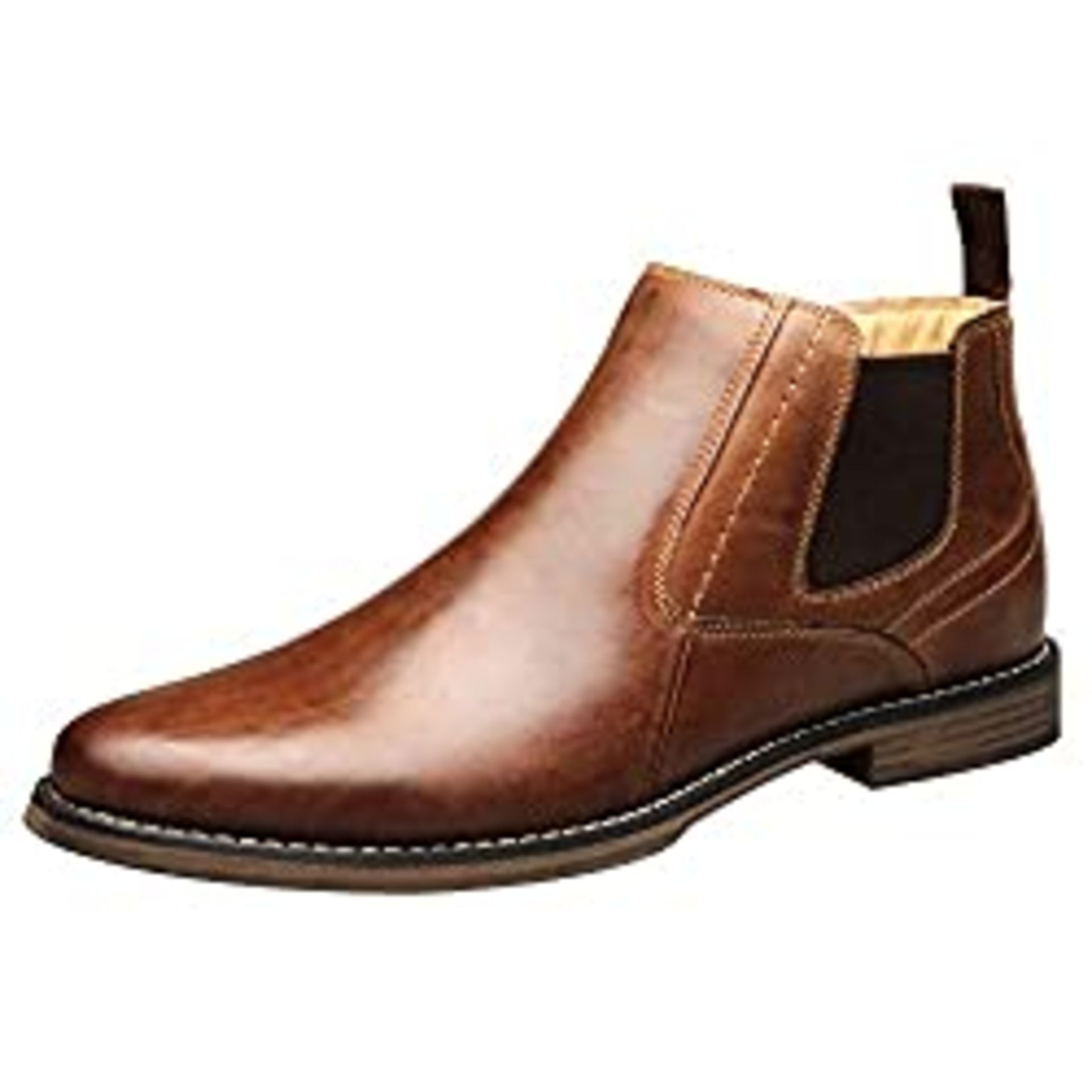 RRP £43.31 ANUFER Men's European Style Genuine Leather Chelsea