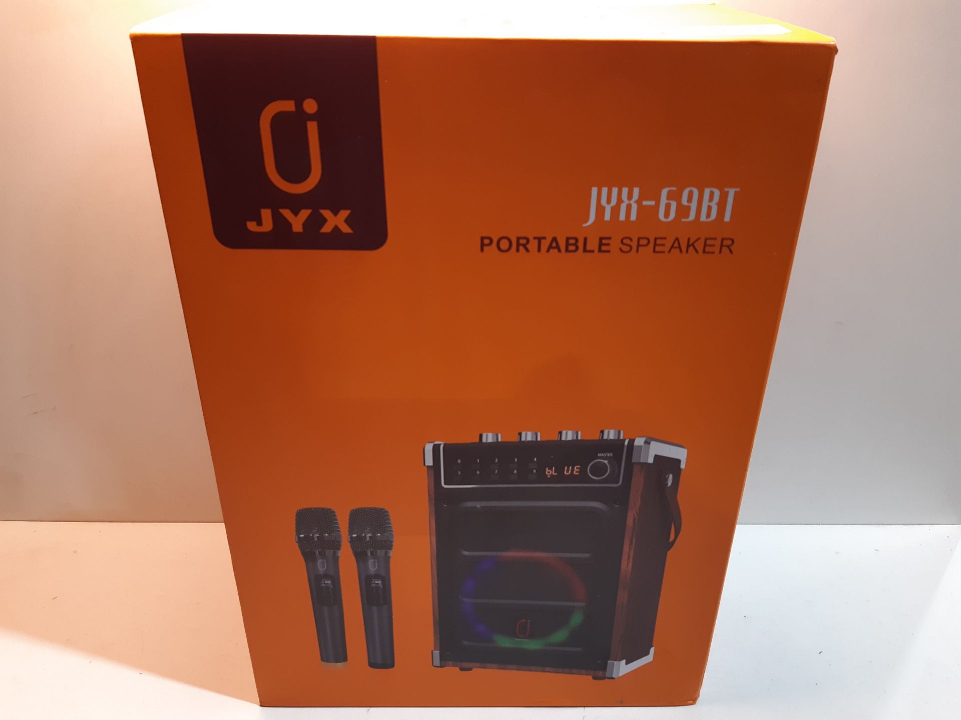 RRP £108.17 JYX Karaoke Machine with Two Wireless Microphones - Image 2 of 2
