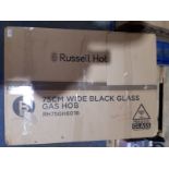 RRP £389.00 Russell Hobbs 75cm Wide 5 Burner Gas Hob Model: RH75GH601B
