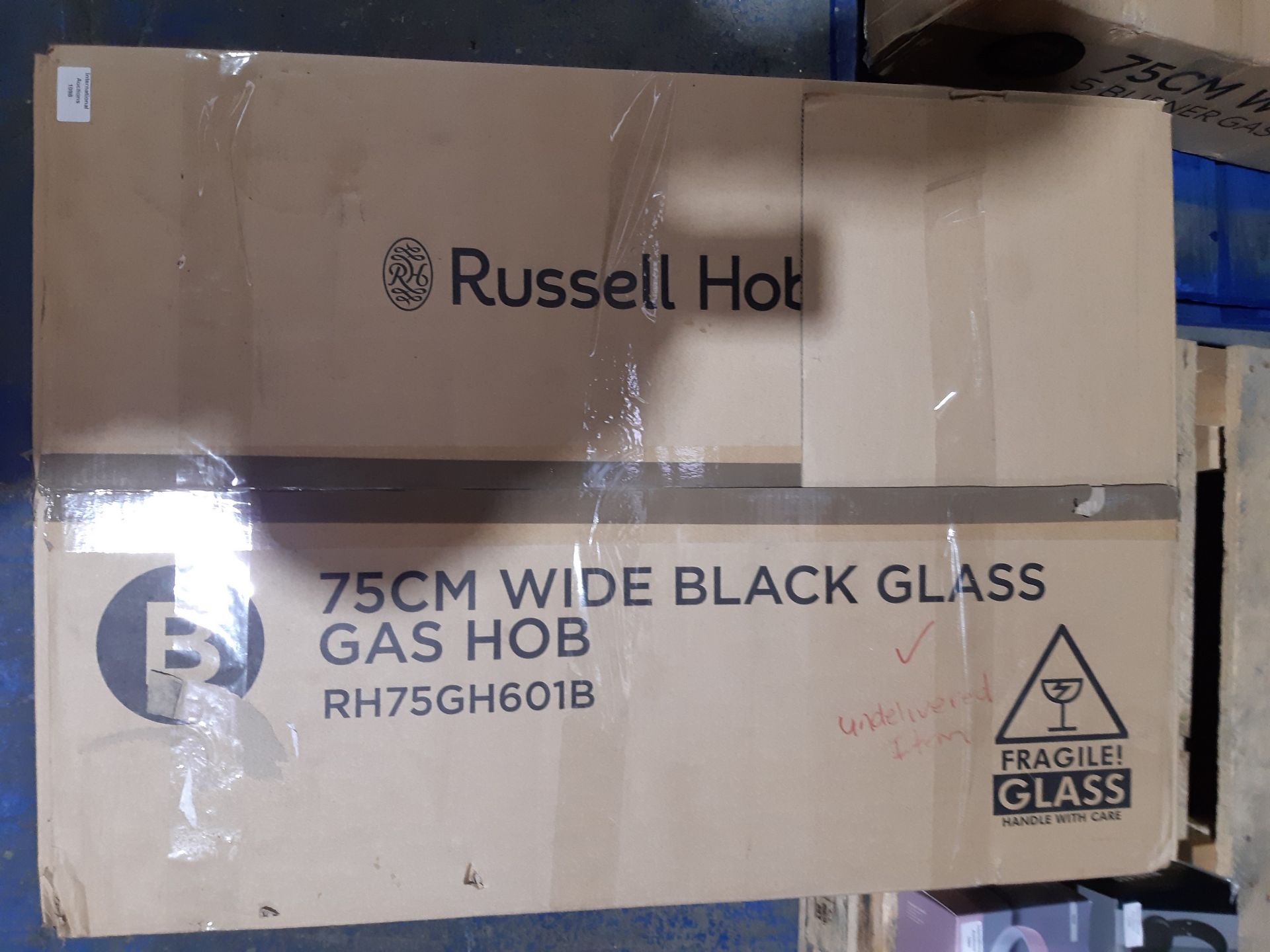 RRP £389.00 Russell Hobbs 75cm Wide 5 Burner Gas Hob Model: RH75GH601B