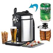 RRP £189.98 Richard Bergendi Beer Pump Beer Tap Dispenser with Plastic Growler