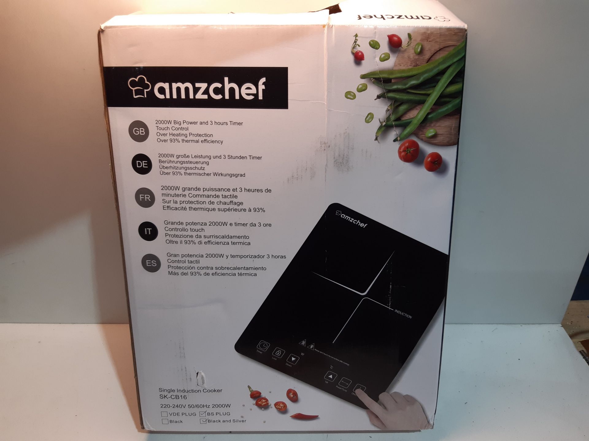 RRP £53.99 AMZCHEF Single Induction Cooker - Image 2 of 2