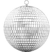 RRP £13.98 Mirror Ball -20CM Cool and Fun Silver Hanging Party Disco Ball