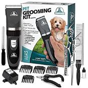 RRP £20.39 Pet Union Professional Dog Grooming Kit - Rechargeable