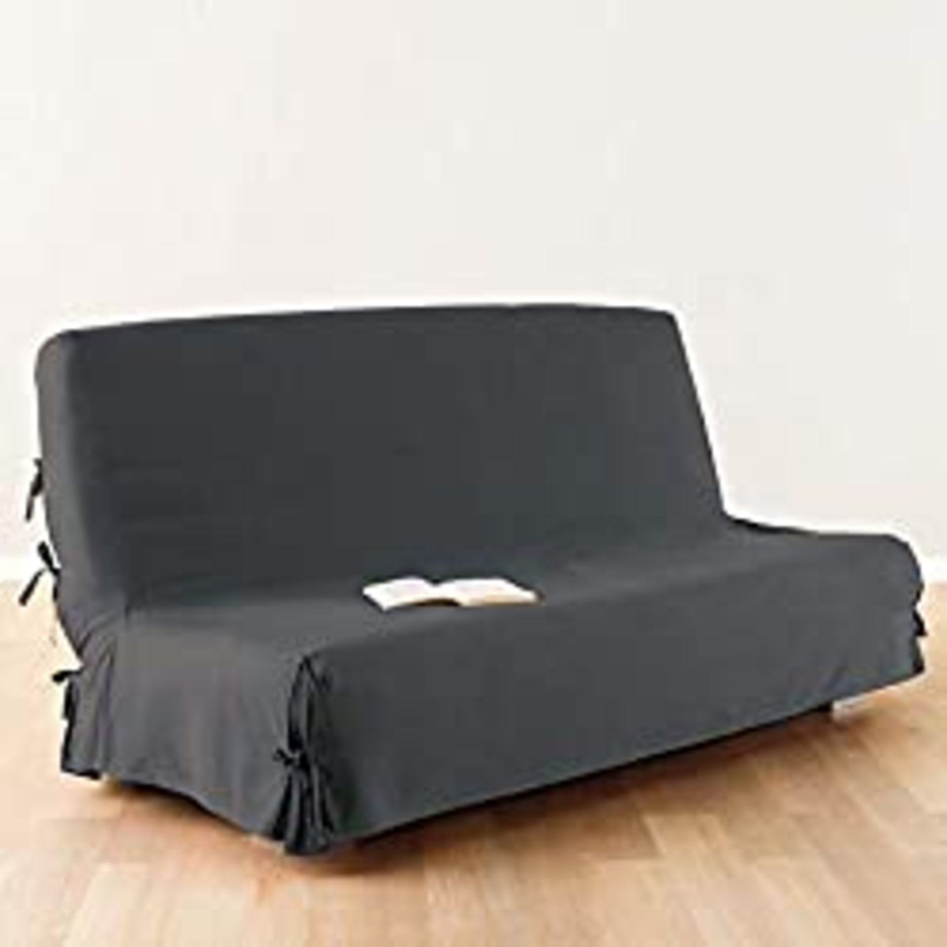 RRP £33.88 Sofa bed/Futon cover - 100% cotton - colour DARK GREY