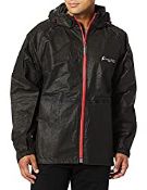 RRP £29.99 FROGG TOGGS Men's Tekk Toad 2 Waterproof Rain Jacket, Black, Medium