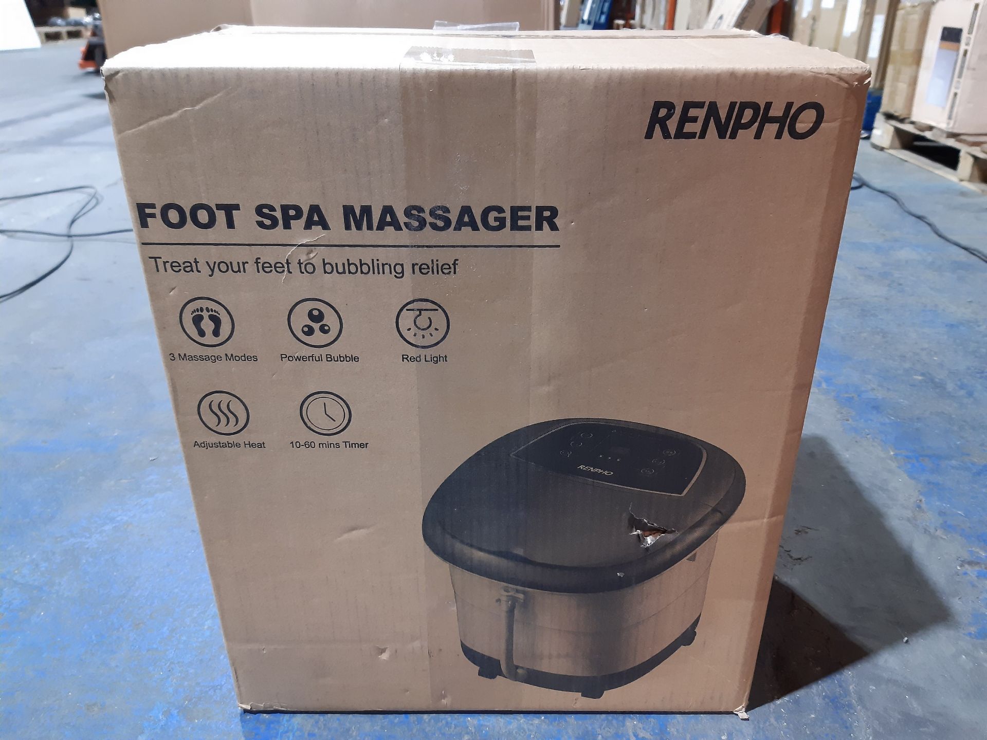 RRP £99.98 RENPHO Foot Spa Bath Massager with Fast Heating - Image 2 of 2