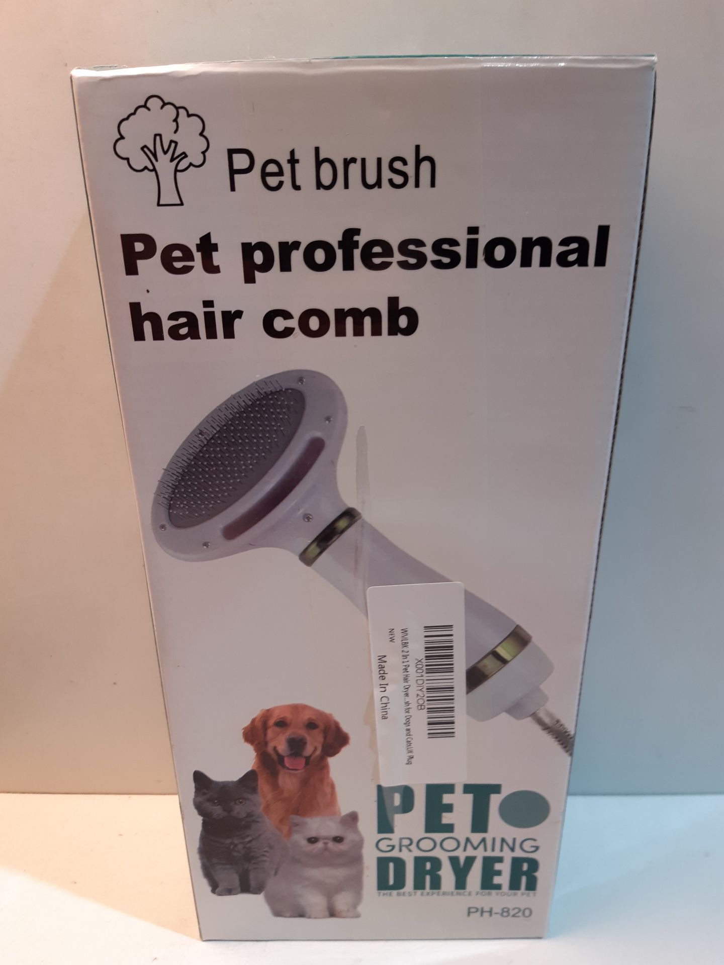 RRP £20.99 WMLBK 2 In 1 Pet Hair Dryer Comb - Image 2 of 2