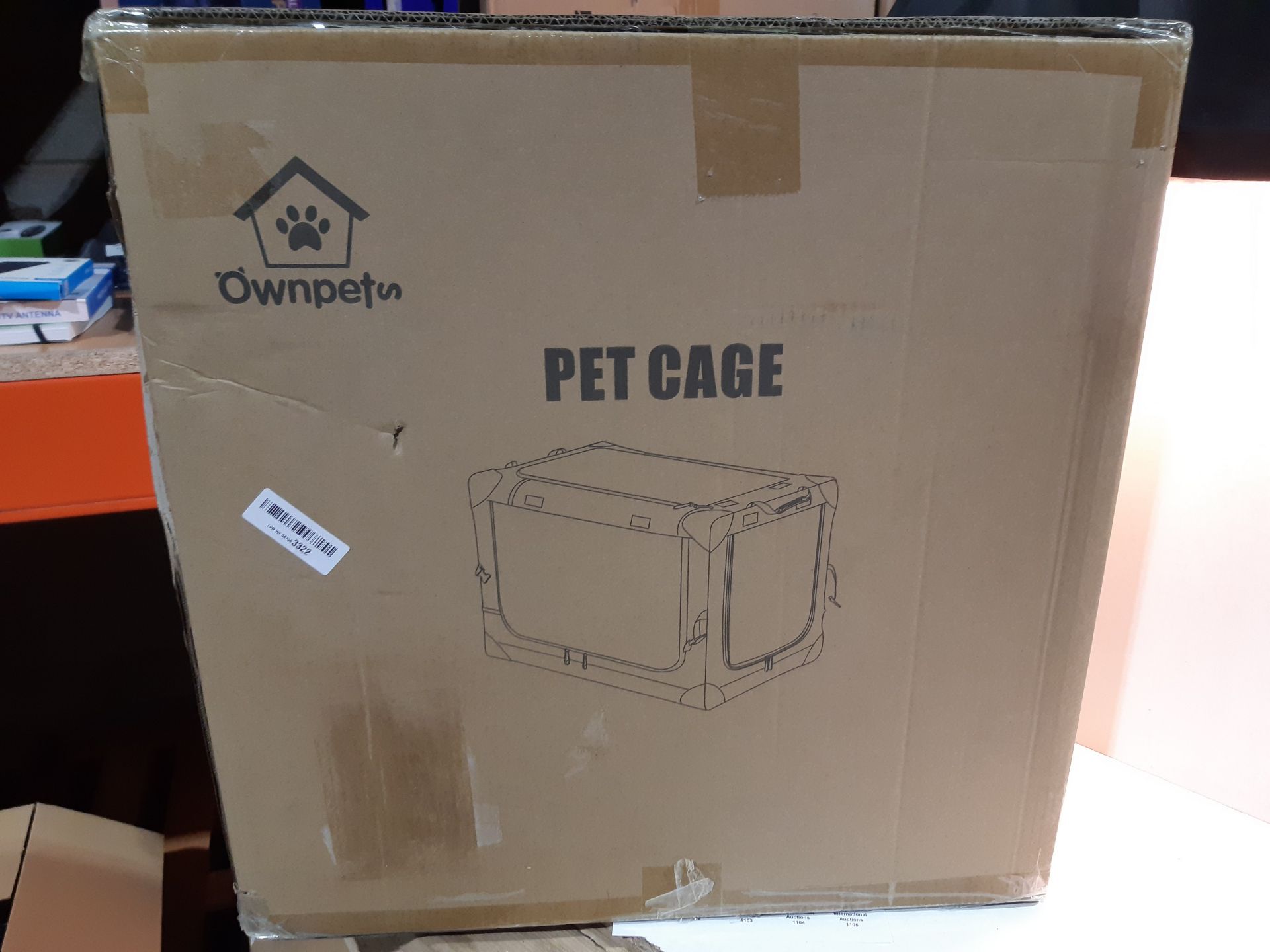 RRP £79.99 Ownpets 4 Door Folding Dog Crate - Image 2 of 2