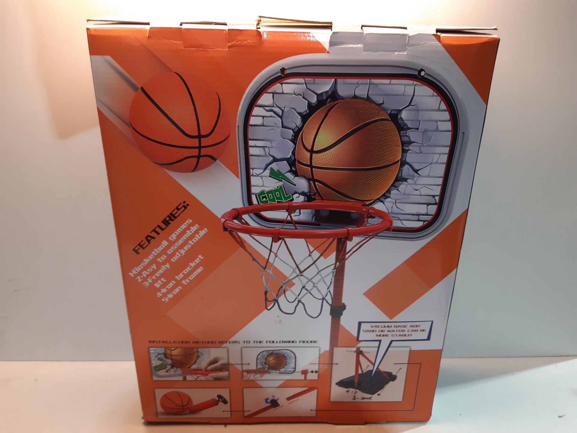 RRP £32.99 EARSOON Kids Basketball Hoop Stand Set - Image 2 of 2