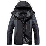 RRP £48.98 R RUNVEL Mens Waterproof Coats Winter Jackets for Men