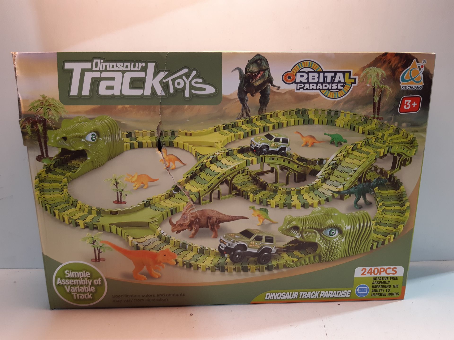 RRP £30.98 Dinosaur Race Track Car Toy Set - Image 2 of 2
