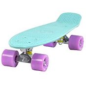 RRP £29.99 Land Surfer Cruiser Skateboard | Retro 22 Inch Skateboard