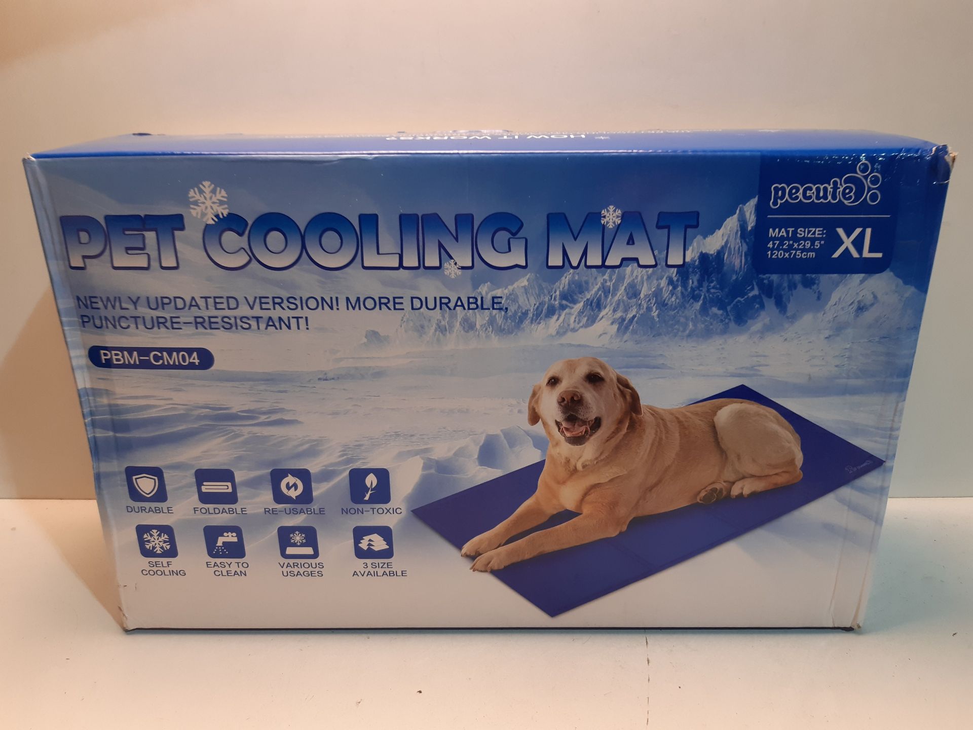 RRP £35.99 pecute Dog Cooling Mat Extra Large 120x75cm - Image 2 of 2