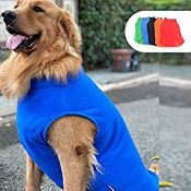 RRP £26.99 Lovelonglong Dog Winter Vest Warm Breathable Dog Polar Fleece Vest Jacket