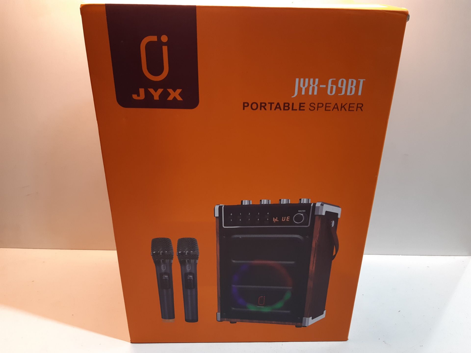 RRP £108.17 JYX Karaoke Machine with Two Wireless Microphones - Image 2 of 2