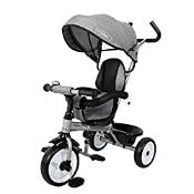 RRP £79.99 Ricco Kids Easy Steer Pedal Tricycle Buggy Stroller with Oxford Cloth XG18859