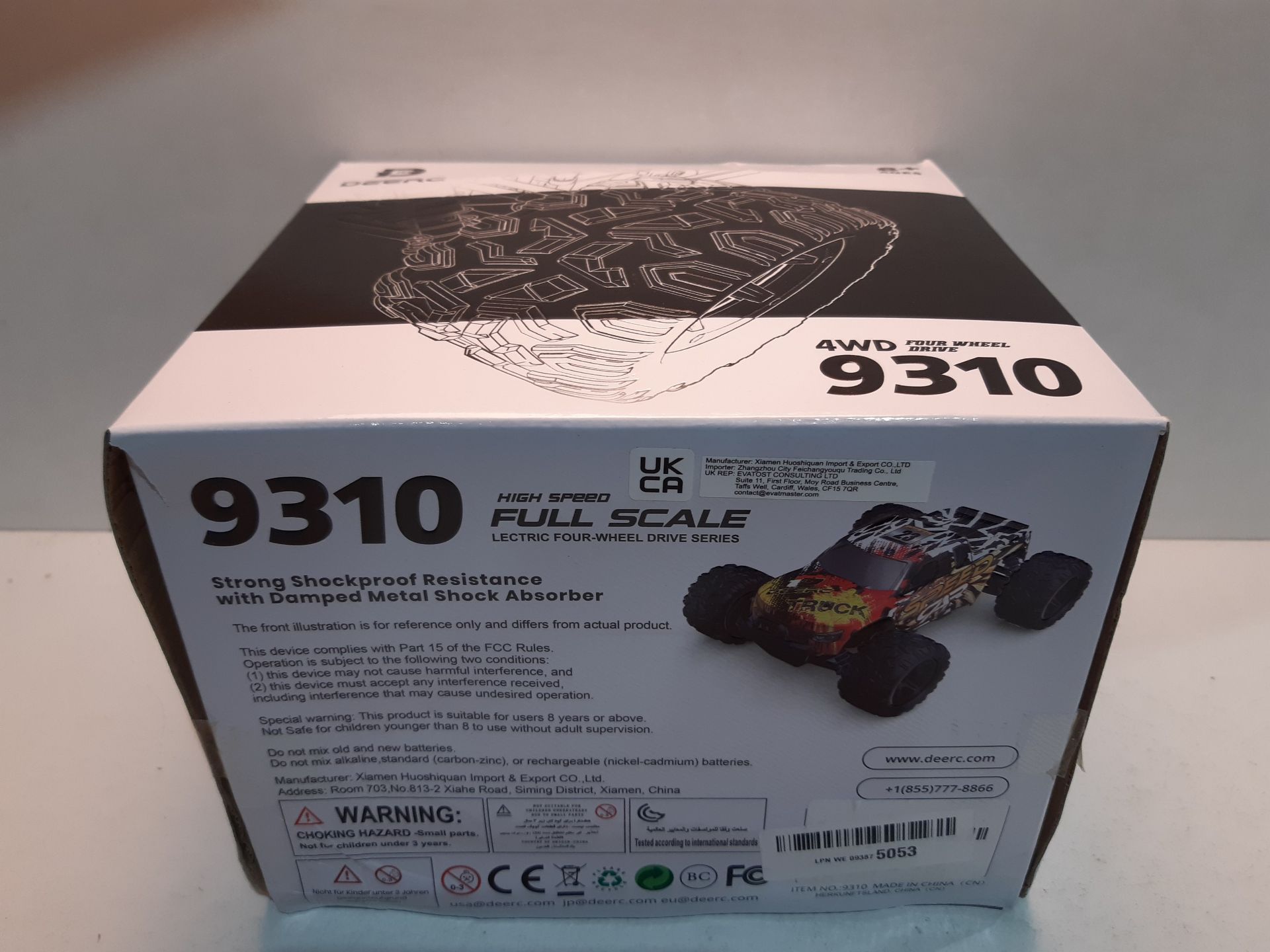 RRP £74.99 DEERC RC Cars High Speed Remote Control Car for Adults Kids 30+MPH - Image 2 of 2