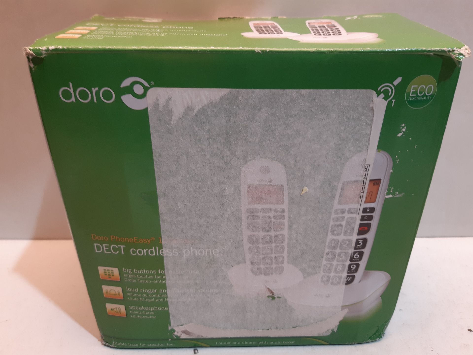 RRP £52.49 Doro PhoneEasy 100W DECT Cordless Phone with Amplified Sound and Big Buttons - Image 2 of 2