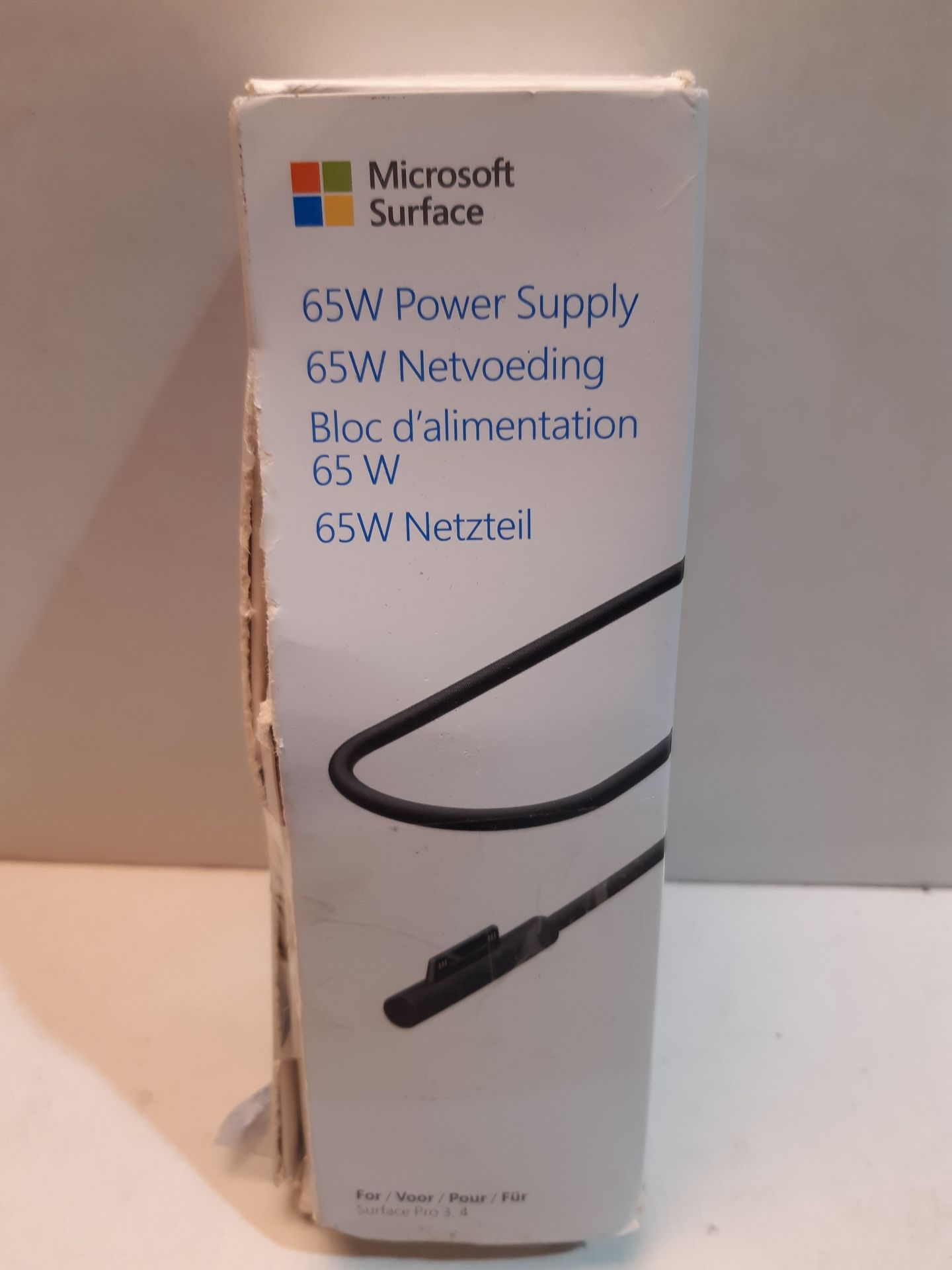 RRP £75.00 Microsoft Surface 65W Power Supply (UK) for Surface Pro 4 - Image 2 of 2