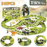 RRP £30.98 Dinosaur Race Track Car Toy Set