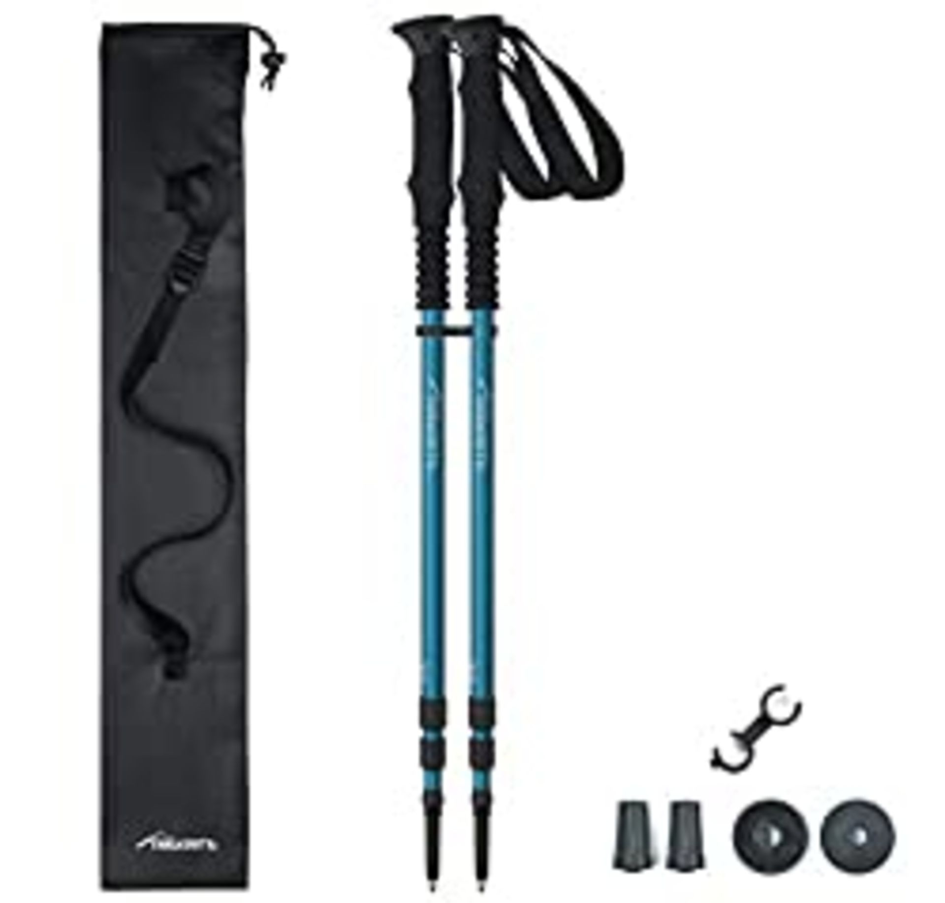 RRP £21.95 Pair of Trekrite Women's 3 Section Collapsible Telescopic