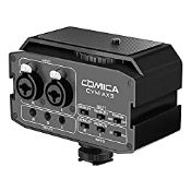 RRP £121.21 Comica CVM-AX3 Audio Mixer Adapter Preamplifier Dual